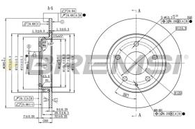 Bremsi CD8533S - DISCO DE FRENO | BRAKE DISCS