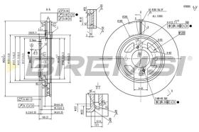 Bremsi CD8921V - DISCO DE FRENO | BRAKE DISCS