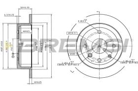 Bremsi CD8944S - DISCO DE FRENO | BRAKE DISCS
