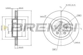 Bremsi CD9094V - DISCO DE FRENO | BRAKE DISCS