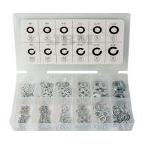 JBM 54938 - ESTUCHE DE ARANDELAS PLANAS Y GROWER 350PCS