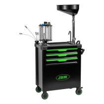 JBM 55049 - CARRO RECOGEDOR DE ACEITE CON SISTEMA DE ASPIRACIÓN Y COMPAR