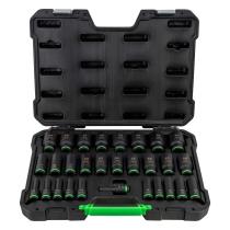 JBM 55005 - SET DE 29 VASOS DE IMPACTO LARGOS HEXAGONALES 1/2"