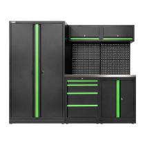 JBM SERIE595 - CONJUNTO DE MUEBLES MODULARES (13PCS) - SET CON ARMARIO DE D