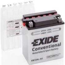 BATERIAS EXIDE EB12AL-A2 - EXIDE MOTO 12V CONVENTIONAL EB12AL-A2 12AH(C10) 165A(EN) E0